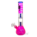 infiniti Glass Double Shower Head Beaker GP1157 - PINK