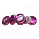 OG Original Glass 5Layers Side Window Zinc Aluminum Grinder - PURPLE