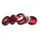 OG Original Glass 5Layers Side Window Zinc Aluminum Grinder - RED