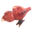 Design Glass Hand Pipe Bird - RED