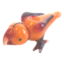 Design Glass Hand Pipe Bird - ORANGE