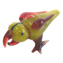 Design Glass Hand Pipe Bird - GREEN