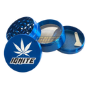 4Parts Metal Grinder IGNITE BRAND 48mm BLUE