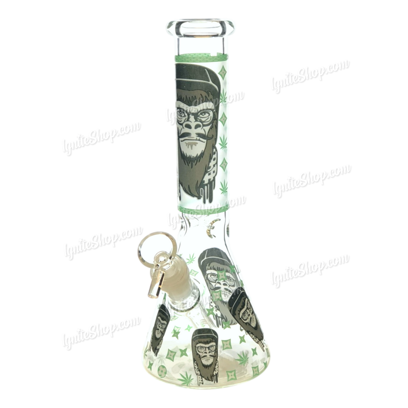 Non Brand King Kong Decal Glow In Dark Mini Beaker 10 " - GREEN