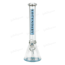 Legendary Glass Color Logo Simple Beaker 16inches LG316 - BLUE