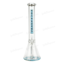 Legendary Glass Color Logo Simple Beaker 16inches LG316 - BLUE