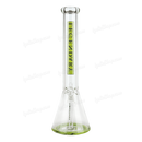 Legendary Glass Color Logo Simple Beaker 16inches LG316 - GREEN