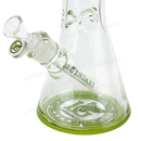 Legendary Glass Color Logo Simple Beaker 16inches LG316 - GREEN