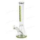 Legendary Glass Color Logo Simple Beaker 16inches LG316 - GREEN