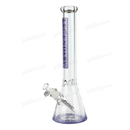 Legendary Glass Color Logo Simple Beaker 16inches LG316 - PURPLE