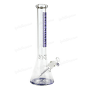 Legendary Glass Color Logo Simple Beaker 16inches LG316 - PURPLE