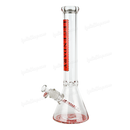Legendary Glass Color Logo Simple Beaker 16inches LG316 - RED