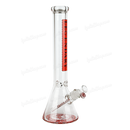 Legendary Glass Color Logo Simple Beaker 16inches LG316 - RED