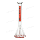 Legendary Glass Color Logo Simple Beaker 16inches LG316 - RED