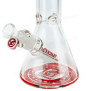 Legendary Glass Color Logo Simple Beaker 16inches LG316 - RED
