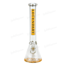 Legendary Glass Color Logo Simple Beaker 16inches LG316 - YELLOW