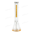 Legendary Glass Color Logo Simple Beaker 16inches LG316 - YELLOW