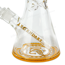 Legendary Glass Color Logo Simple Beaker 16inches LG316 - YELLOW