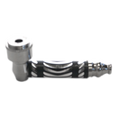 Metal Pipe Diamond Cut 3inch BLACK