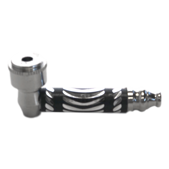 Metal Pipe Diamond Cut 3inch BLACK