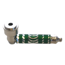 Metal Pipe Diamond Cut 3inch GREEN