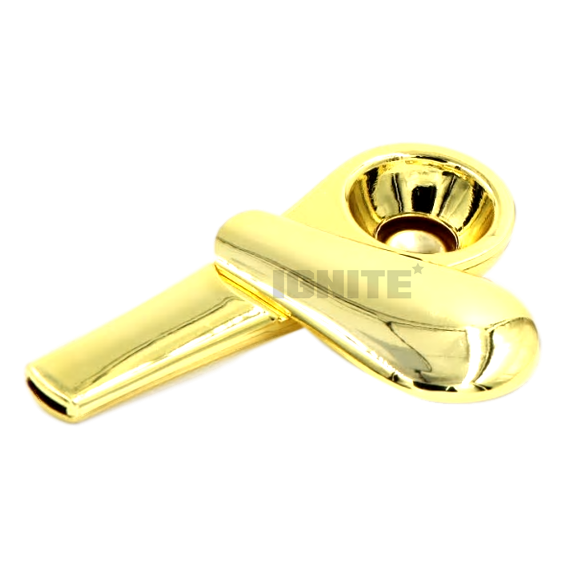 Metal Pipe Spoon Shape Magnetic Cover - GOLD