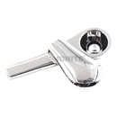Metal Pipe Spoon Shape Magnetic Cover - SILVER