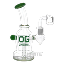 OG Orginal Glass OG374 Rig with Banger - GREEN