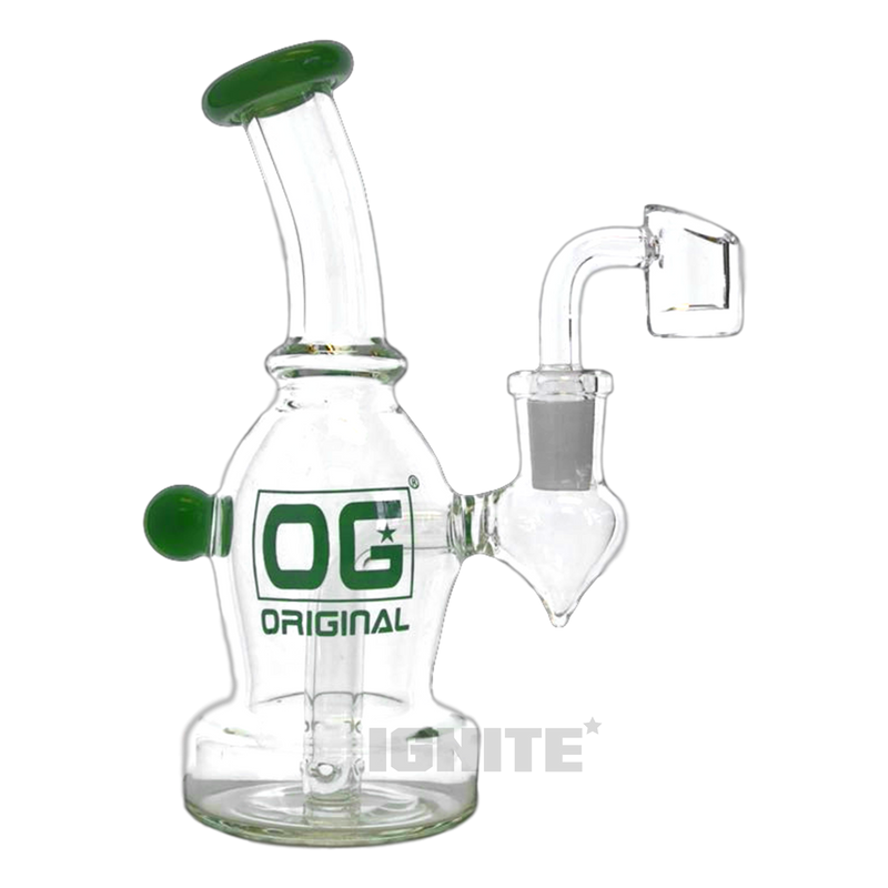 OG Orginal Glass OG374 Rig with Banger - GREEN