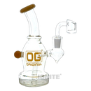 OG Orginal Glass OG374 Rig with Banger - JADE YELLOW