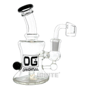 OG Orginal Glass OG375 Rig with Banger - BLACK