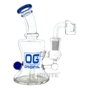 OG Orginal Glass OG375 Rig with Banger - BLUE