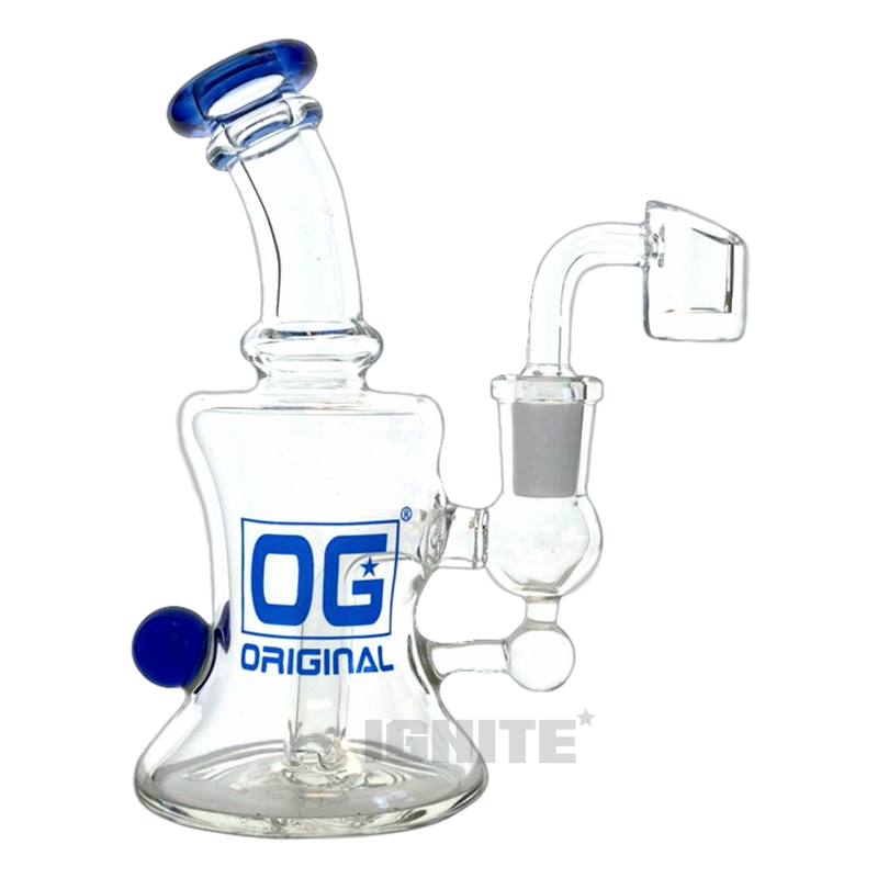 OG Orginal Glass OG375 Rig with Banger - BLUE