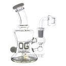 OG Orginal Glass OG375 Rig with Banger - WHITE