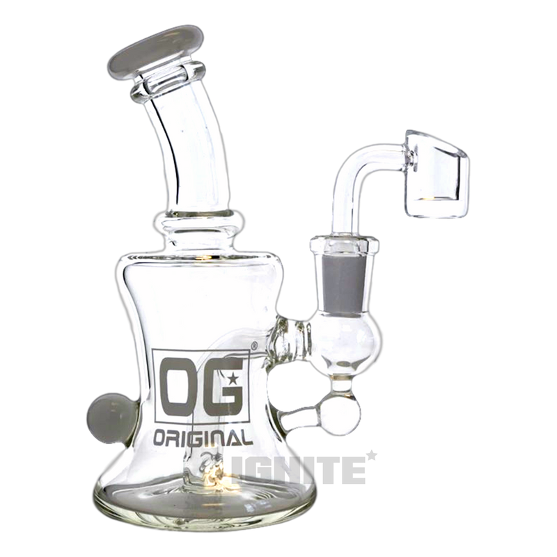 OG Orginal Glass OG375 Rig with Banger - WHITE