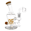OG Orginal Glass OG375 Rig with Banger - JADE YELLOW
