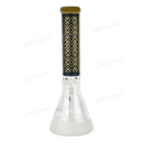 OG Original Glass Color Pattern Beaker OG519 - BLACK
