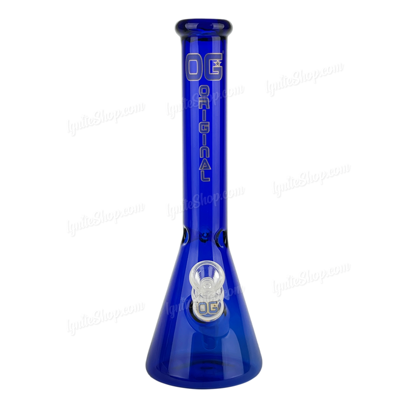 OG Original Glass Colorful Beaker 12inches OG527 - BLUE