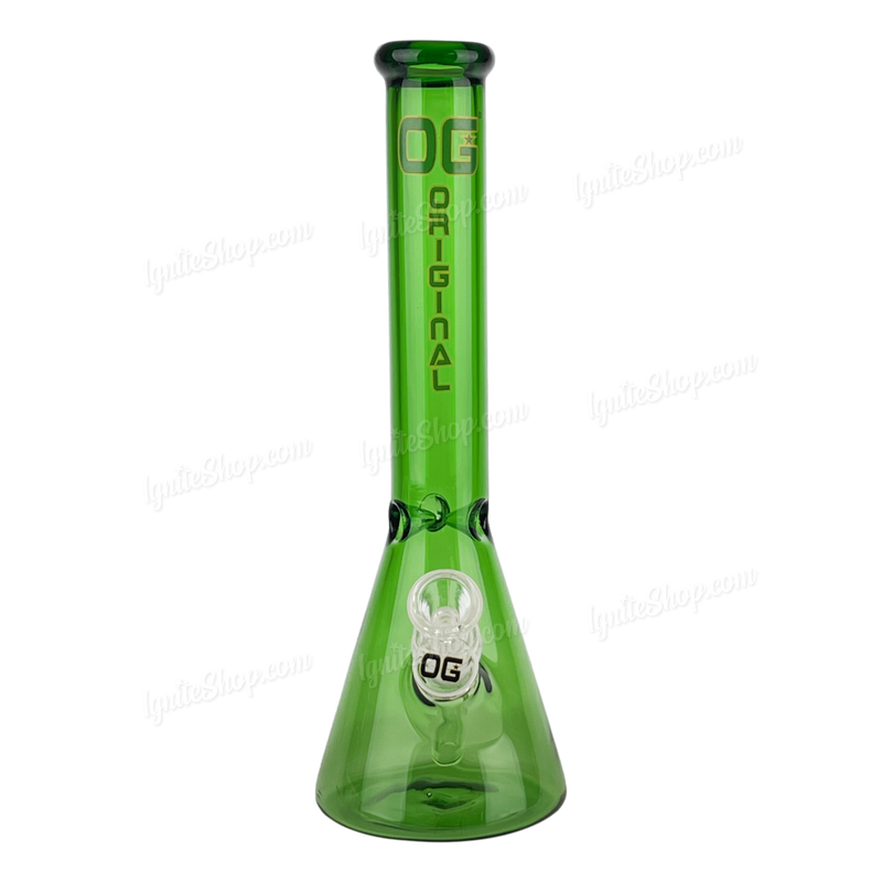 OG Original Glass Colorful Beaker 12inches - GREEN