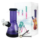 OG Original Glass Heavy Wall 2Way Beaker with Gift Box 8inches OG610 - PURPLE