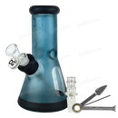 OG Original Glass Heavy Wall 2Way Beaker with Gift Box 8inches OG610 - AQUA BLUE