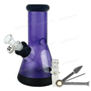 OG Original Glass Heavy Wall 2Way Beaker with Gift Box 8inches OG610 - PURPLE