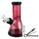 OG Original Glass Heavy Wall 2Way Beaker with Gift Box 8inches OG610 - RED