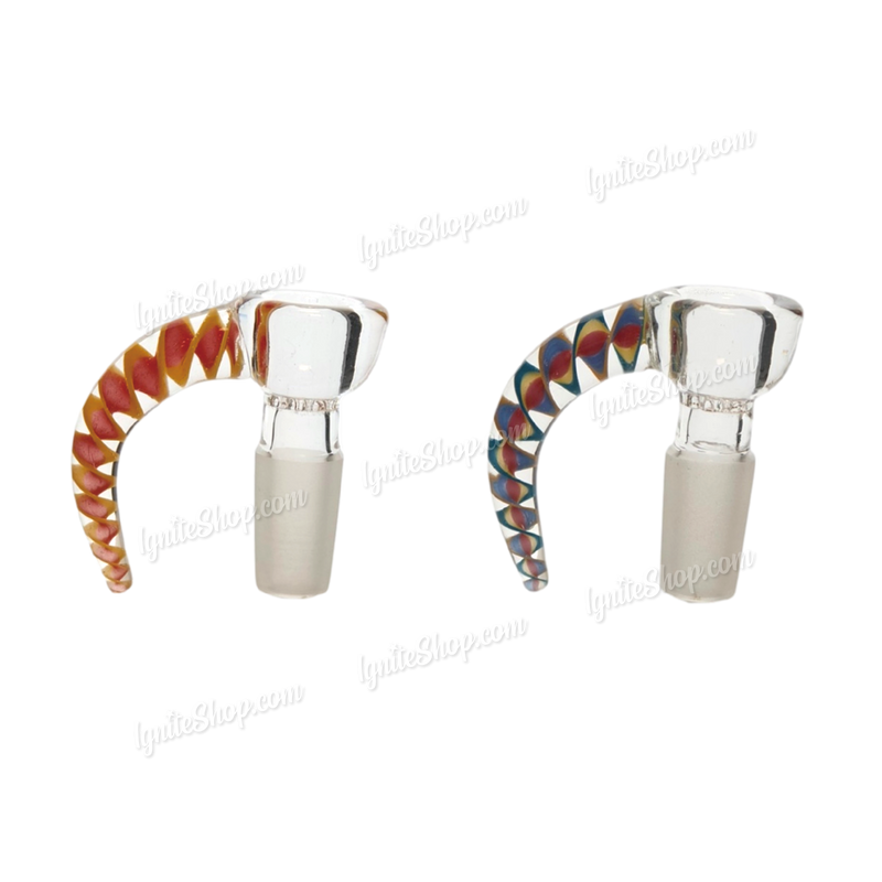 Built in screen Horn Handle Bowl 14mm ST005 - 2Colors