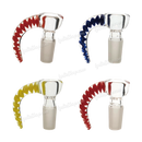 Built in screen Horn Handle Bowl 14mm ST006 - 4Colors