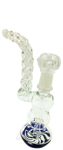 Glass Water Oil Rig 6"- Blue