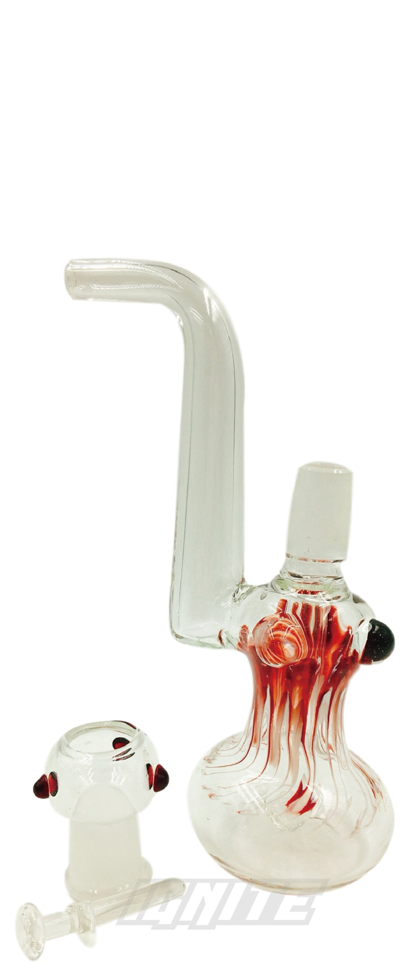 Glass Water Oil Rig - Red