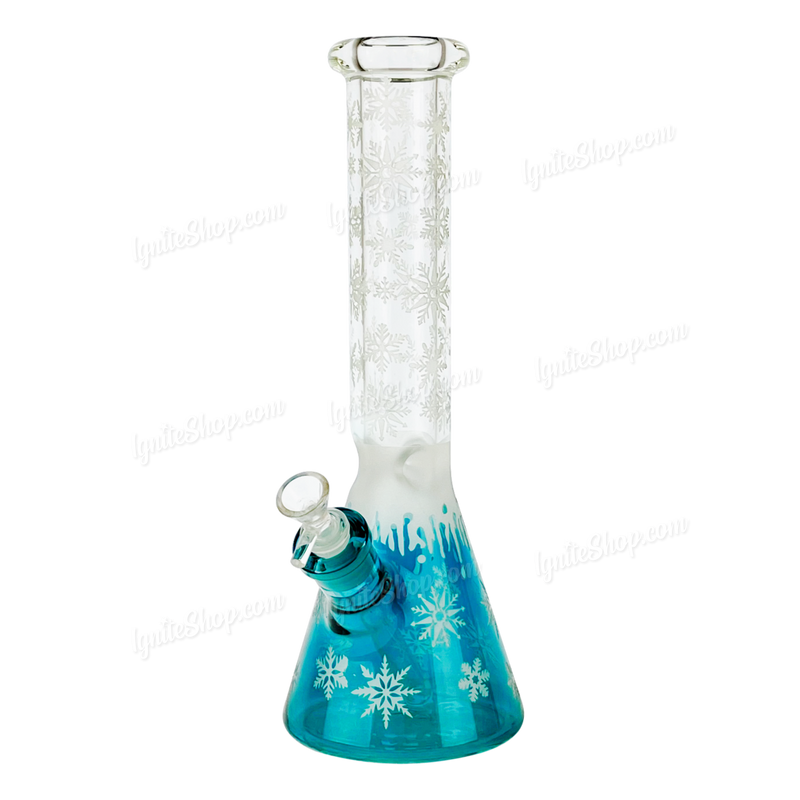 Snowflake Pattern Color Beaker 14inches WF65 - BLUE
