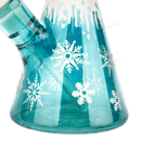 Snowflake Pattern Color Beaker 14inches WF65 - BLUE