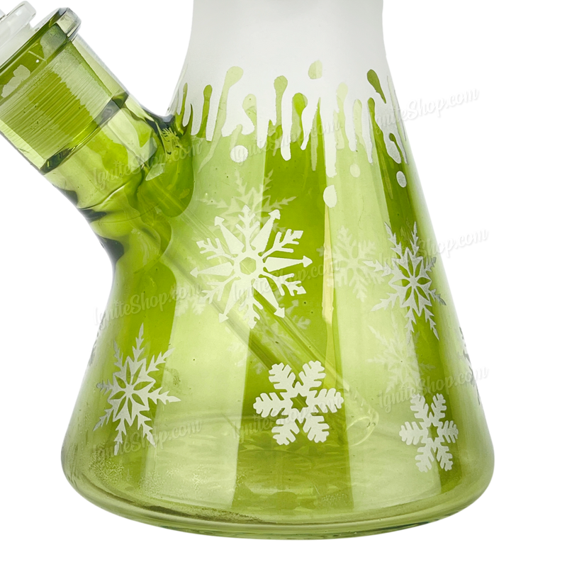 Snowflake Pattern Color Beaker 14inches WF65 - GREEN